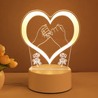 Lámpara LED Neón 3D Acrílica - Decoración USB Multiestilo