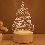 Lámpara LED Neón 3D Acrílica - Decoración USB Multiestilo