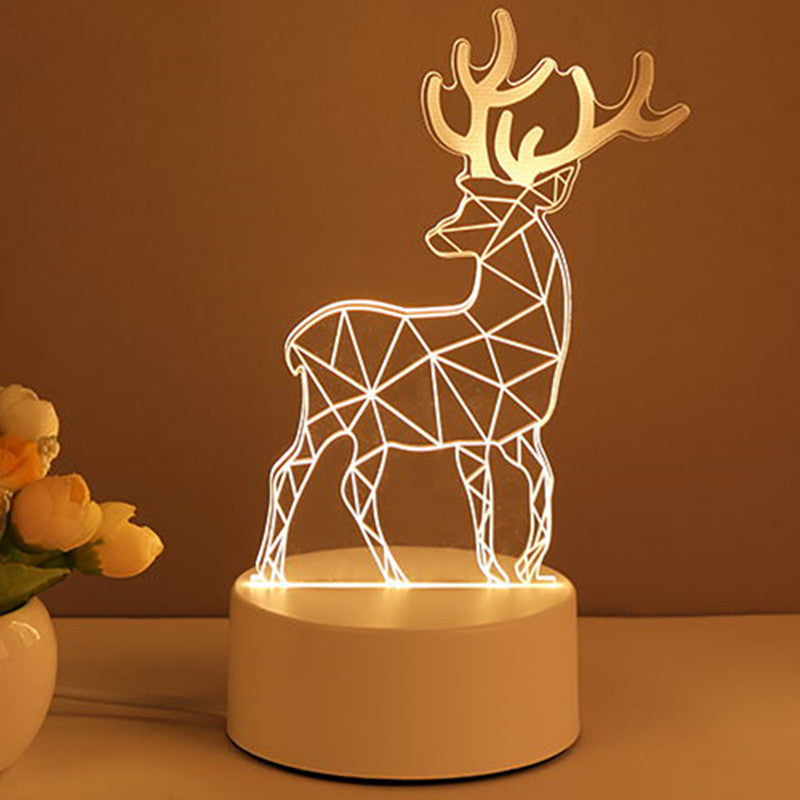 Lámpara LED Neón 3D Acrílica - Decoración USB Multiestilo
