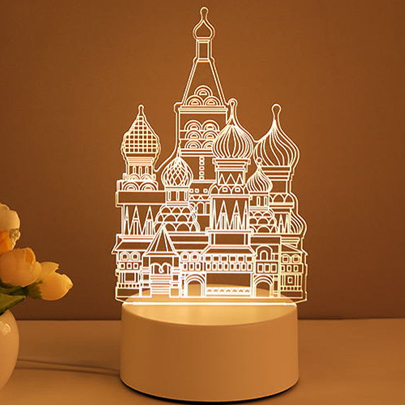 Lámpara LED Neón 3D Acrílica - Decoración USB Multiestilo