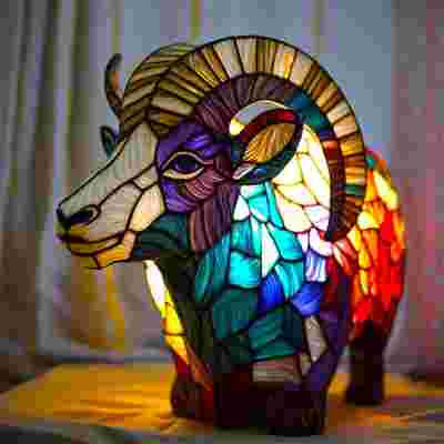 Lámpara Animal 3D Resina LED Decorativa
