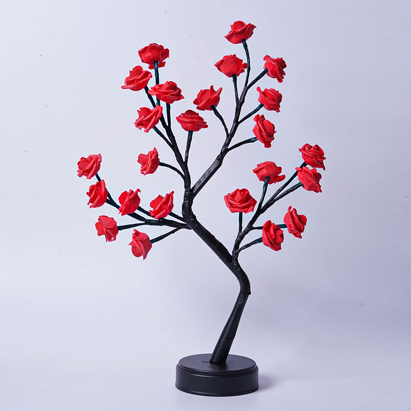 Lámpara Árbol de Rosas LED Decorativa USB