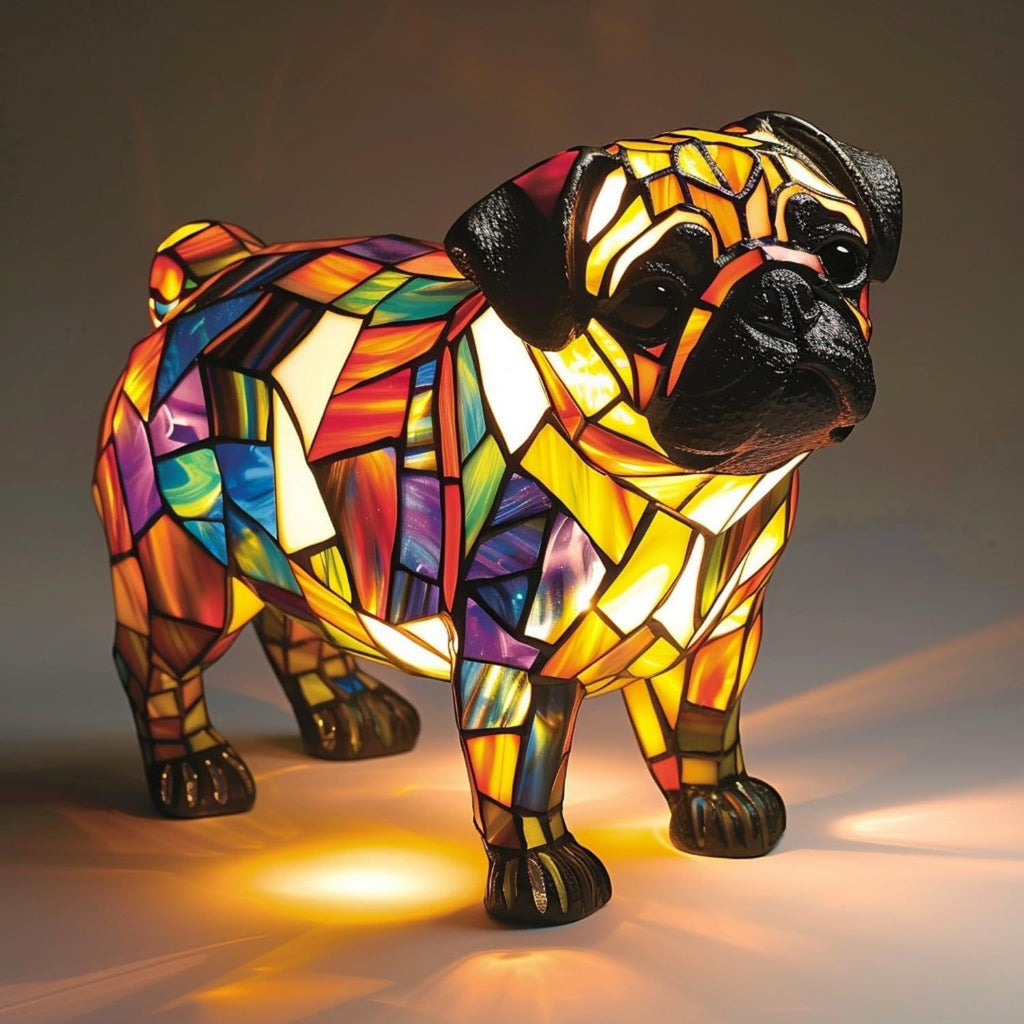 Lámpara Decorativa de Resina - Figura Animal LED Multicolor