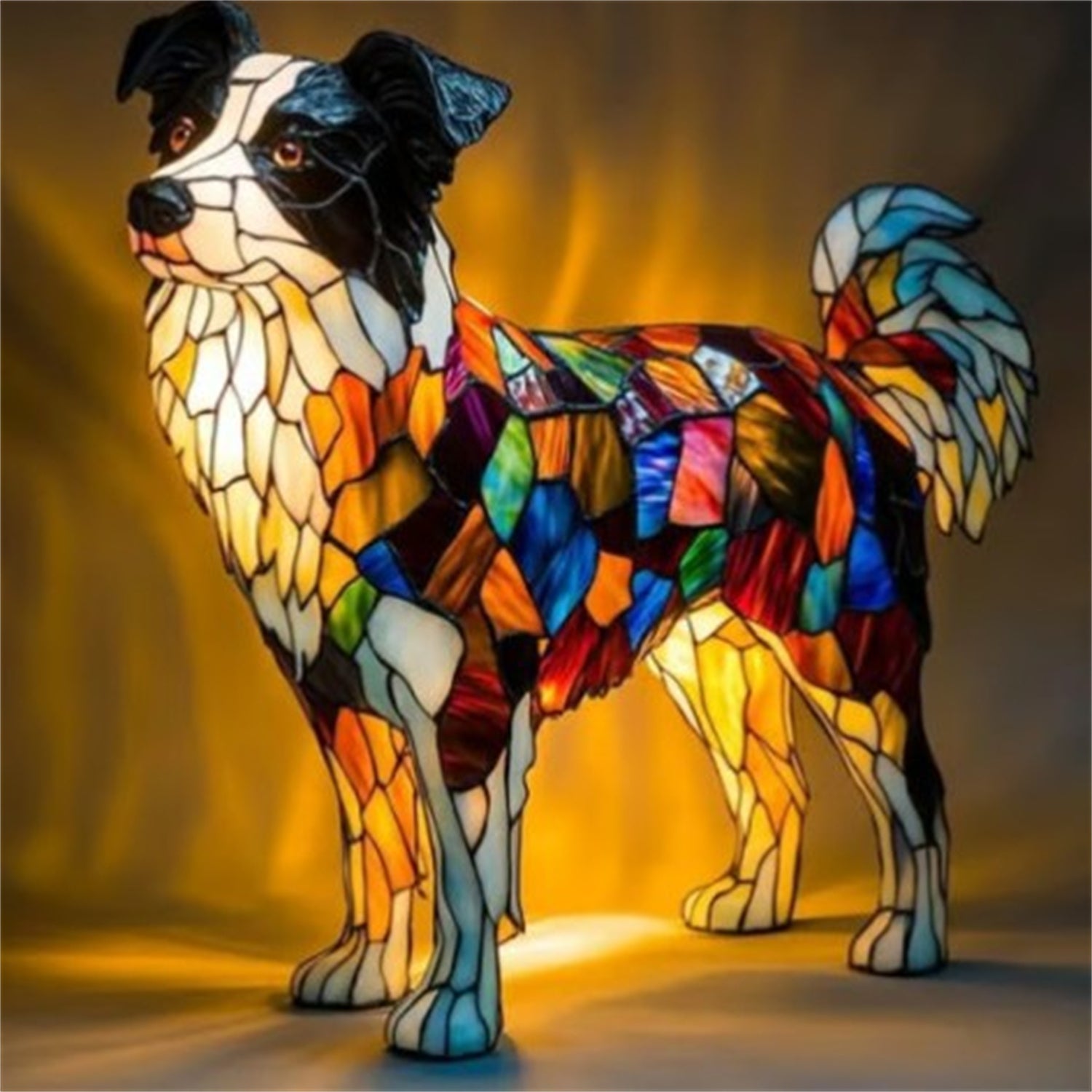 Lámpara Decorativa de Resina - Figura Animal LED Multicolor