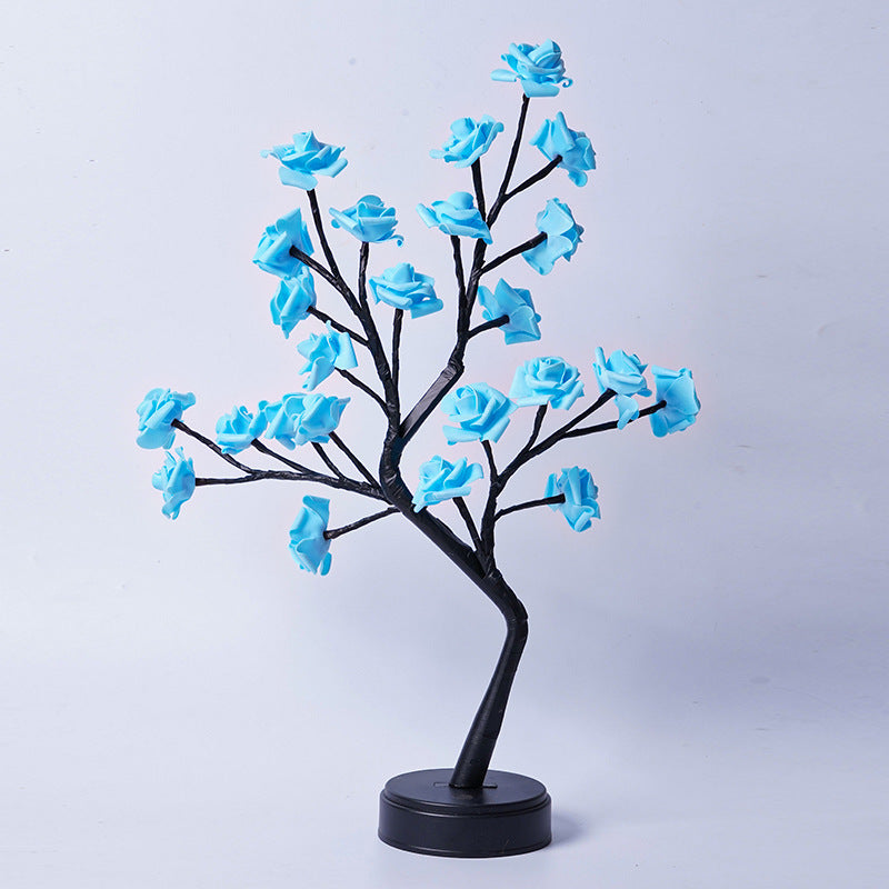 Lámpara Árbol de Rosas LED Decorativa USB