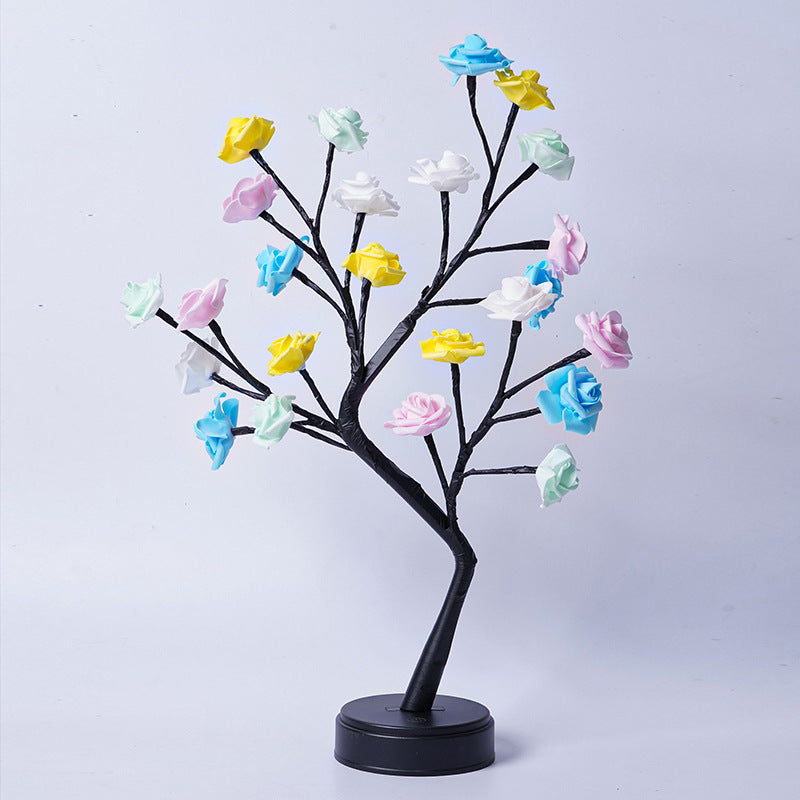 Lámpara Árbol de Rosas LED Decorativa USB