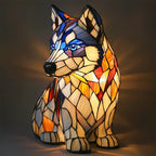 Lámpara Decorativa de Resina - Figura Animal LED Multicolor