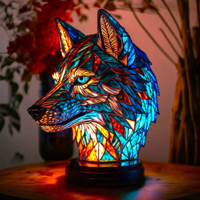 Lámpara Animal 3D Resina LED Decorativa