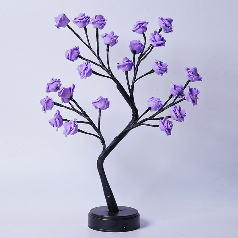 Lámpara Árbol de Rosas LED Decorativa USB