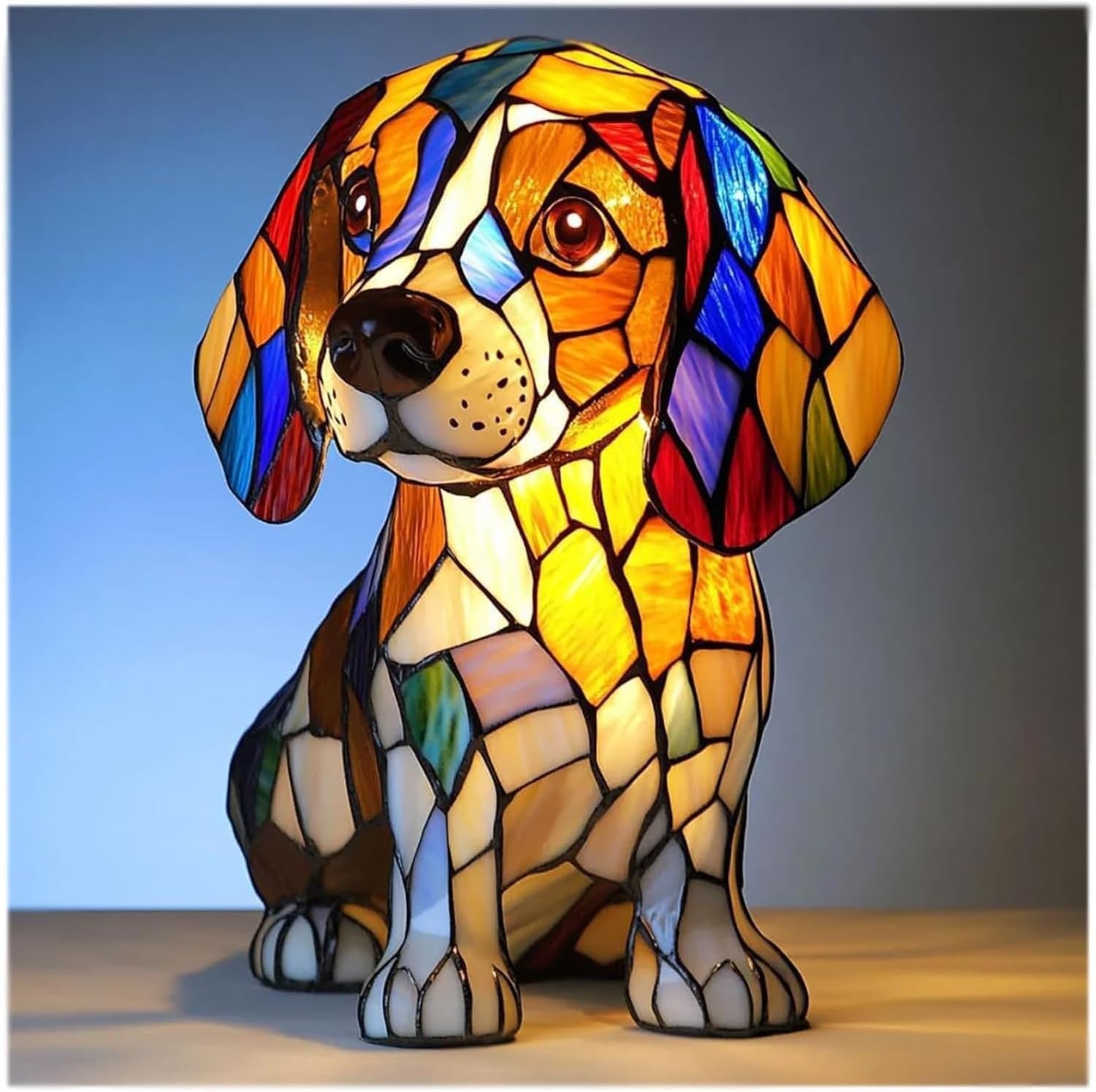Lámpara Decorativa de Resina - Figura Animal LED Multicolor