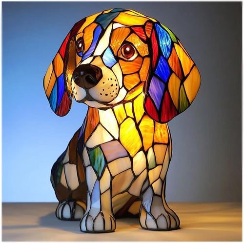Lámpara Decorativa de Resina - Figura Animal LED Multicolor