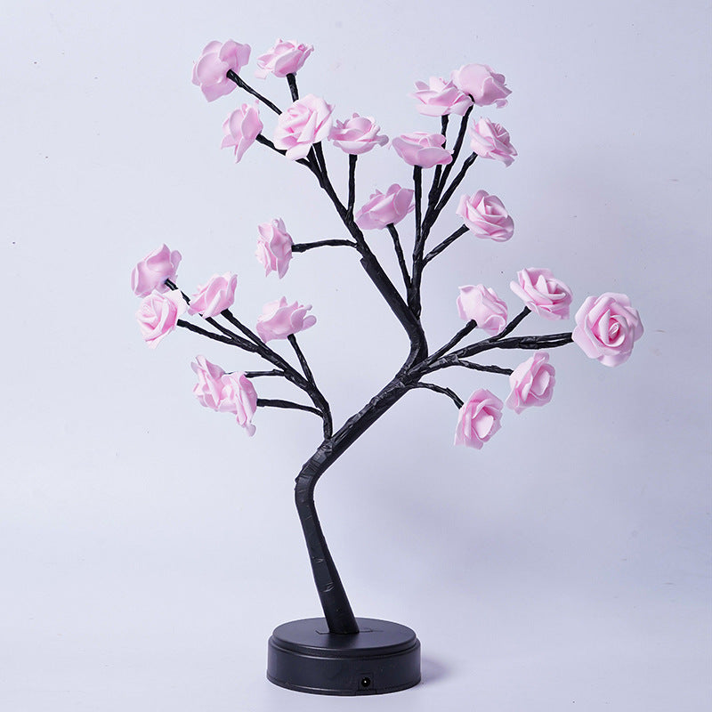 Lámpara Árbol de Rosas LED Decorativa USB