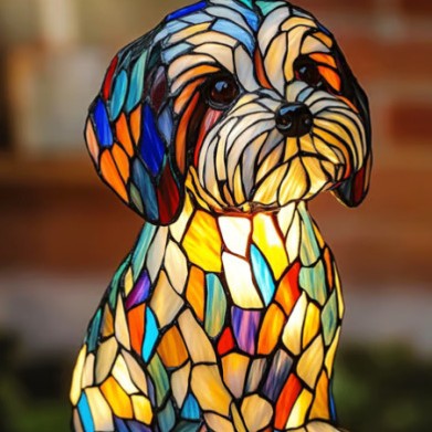 Lámpara Decorativa de Resina - Figura Animal LED Multicolor