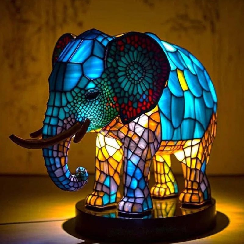 Lámpara Animal 3D Resina LED Decorativa