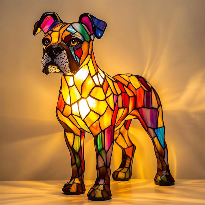 Lámpara Decorativa de Resina - Figura Animal LED Multicolor