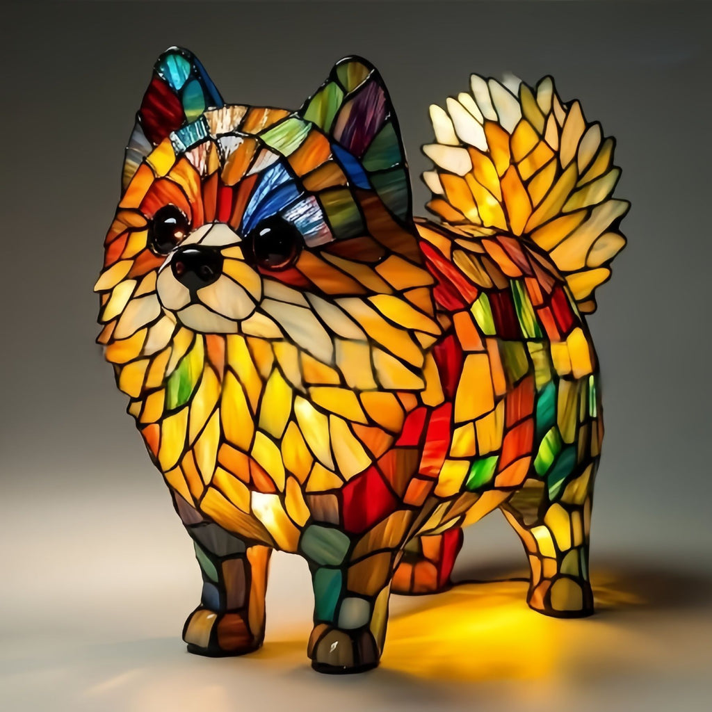 Lámpara Decorativa de Resina - Figura Animal LED Multicolor