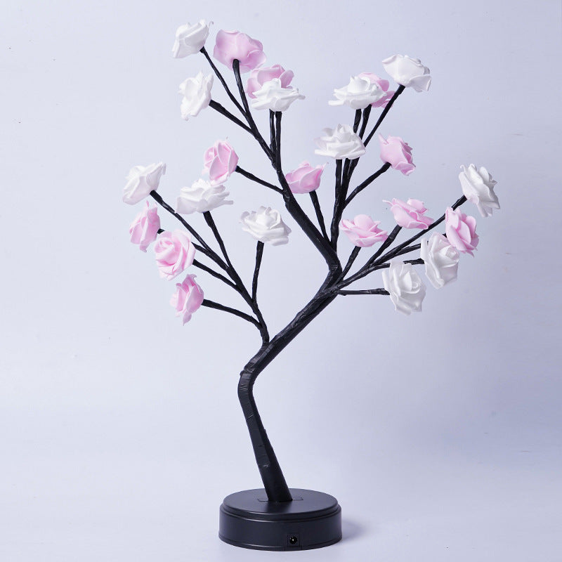 Lámpara Árbol de Rosas LED Decorativa USB