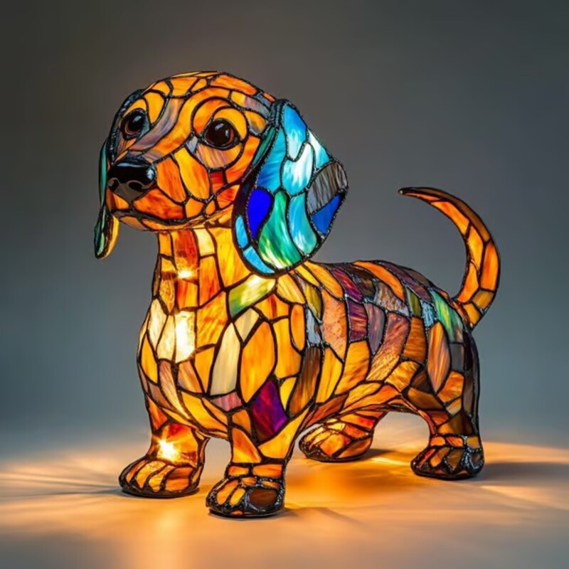 Lámpara Decorativa de Resina - Figura Animal LED Multicolor