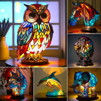 Lámpara Animal 3D Resina LED Decorativa