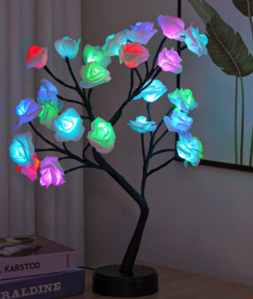 Lámpara Árbol de Rosas LED Decorativa USB