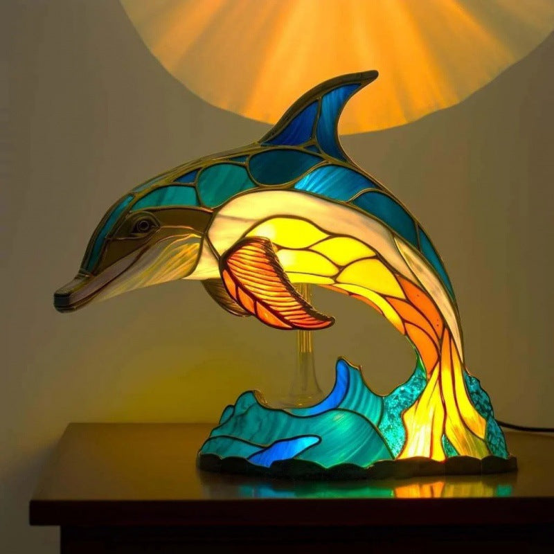 Lámpara Animal 3D Resina LED Decorativa