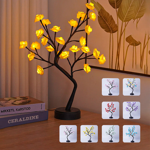 Lámpara Árbol de Rosas LED Decorativa USB