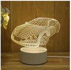 Lámpara LED Neón 3D Acrílica - Decoración USB Multiestilo