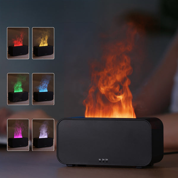 Difusor Aromas Efecto Llama LED | Humidificador y Aromaterapia